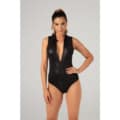 Wetlook 2-kanten rits Body Xenna