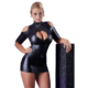 Cold Shoulder Wetlook Mini Jurkje