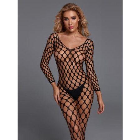Visnet Catsuit - Zwart