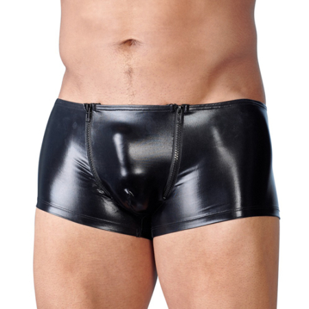 Wetlook Boxer Met Rits