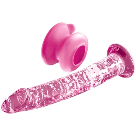 glazen dildo met zuignap